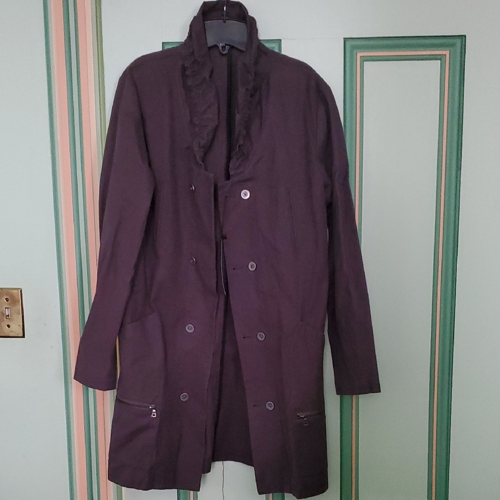 Sz M NwT Made In New York Women's Charcoal Coat